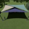 5 post, 3 point triangle structure - aerial view