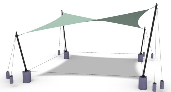 HYPAR SHADE STRUCTURE 002 25x25 rendering