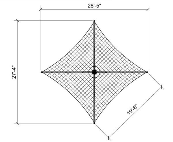 HYPAR UMBRELLA 002 - top dims