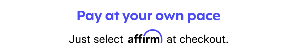 Affirm financing at checkout