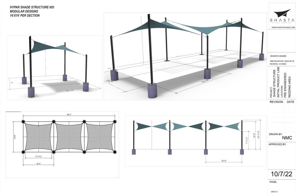 Shasta Shade Company Hypar Shade Structure 003