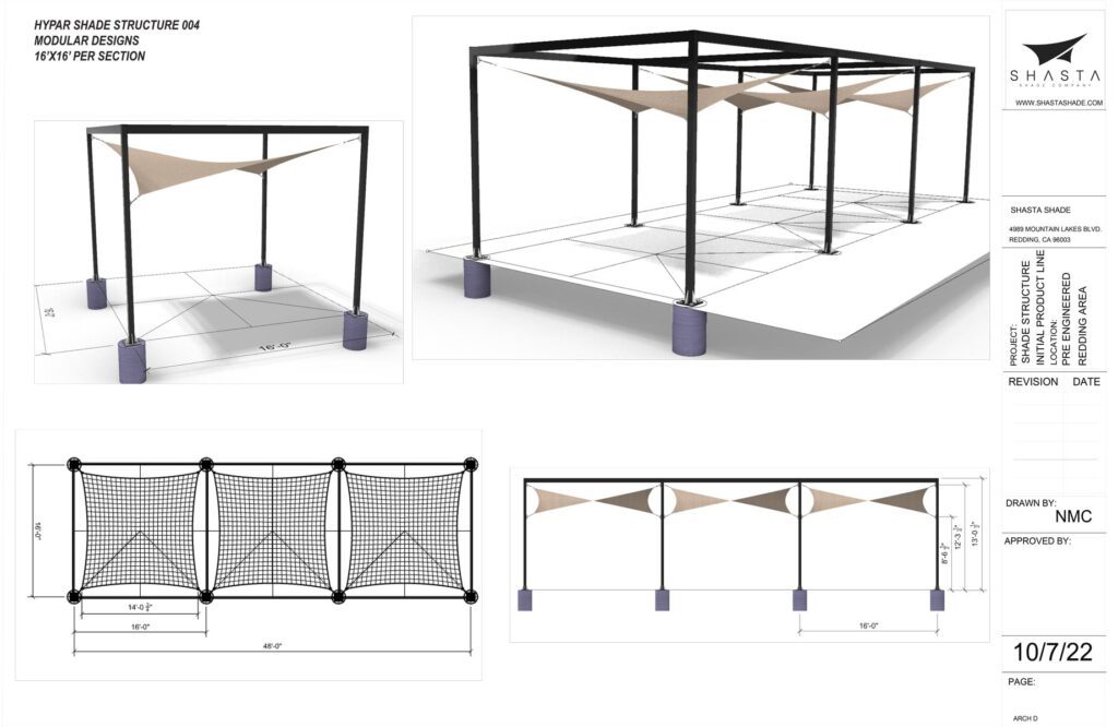 Shasta Shade Company Hypar Shade Structure 004