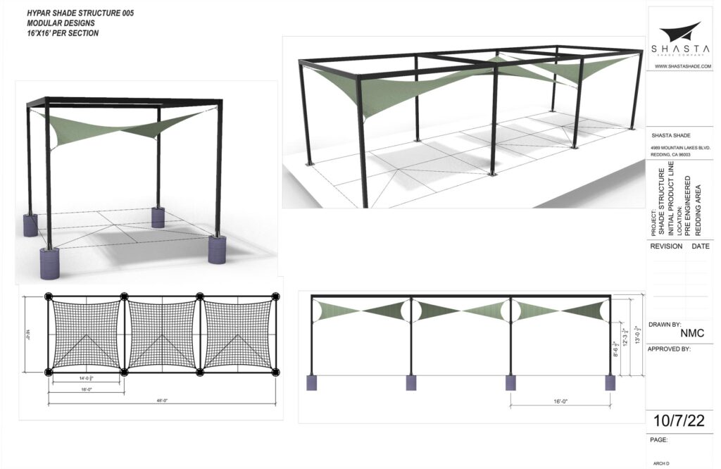 Shasta Shade Company Hypar Shade Structure 005